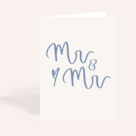 Mr & Mr Wedding Card