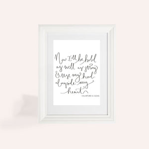 Mumford & Sons I Will Wait A4 Print