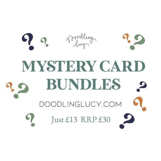 Doodling Lucy Mystery Card Bundle (10 cards)