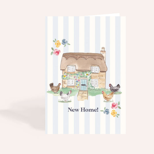 Spring Chicken New Home Card