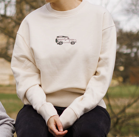 Oatmeal Oversized Defender Jumper (Unisex)