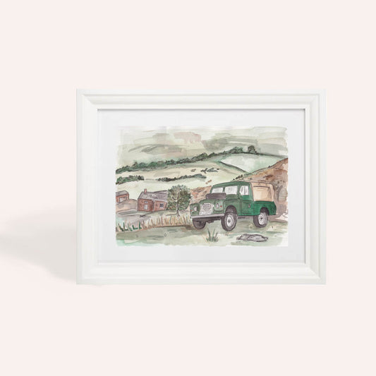 On The Moors A4 Watercolour Original