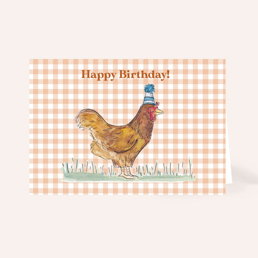 Party Chicken Birthday Card