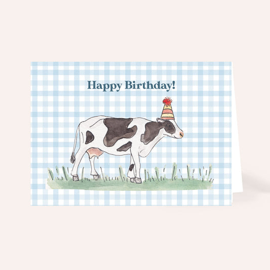 Party Cow Birthday Card