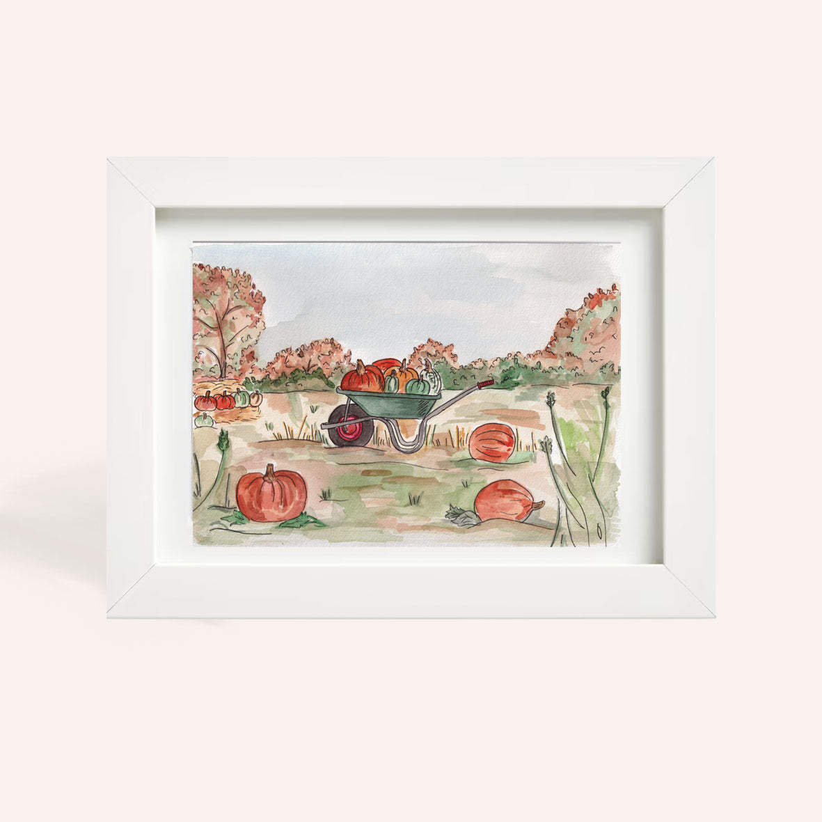 Pumpkin Patch  A4 Original Illustration