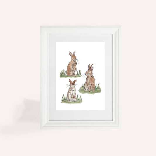 Bunnies A5 Original Watercolour