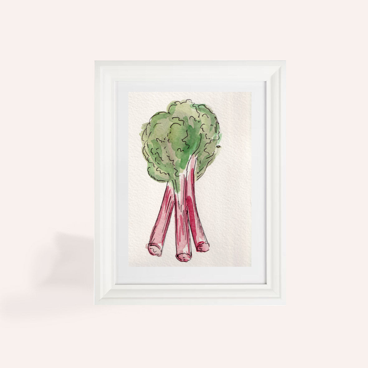 Rhubarb A6 Original Illustration