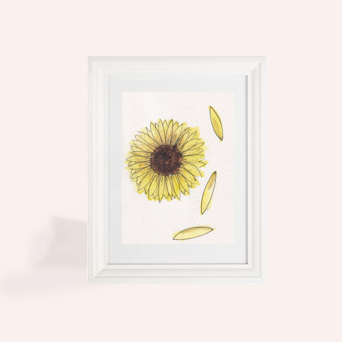 Sunflower A6 Original Illustration