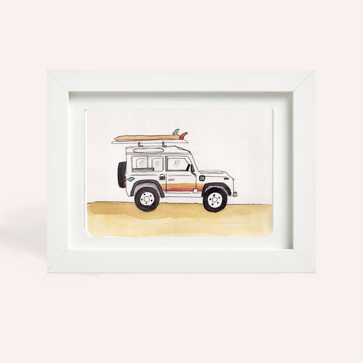 Surfs Up Defender A5 Original Illustration