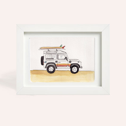 Surfs Up Defender A5 Original Illustration