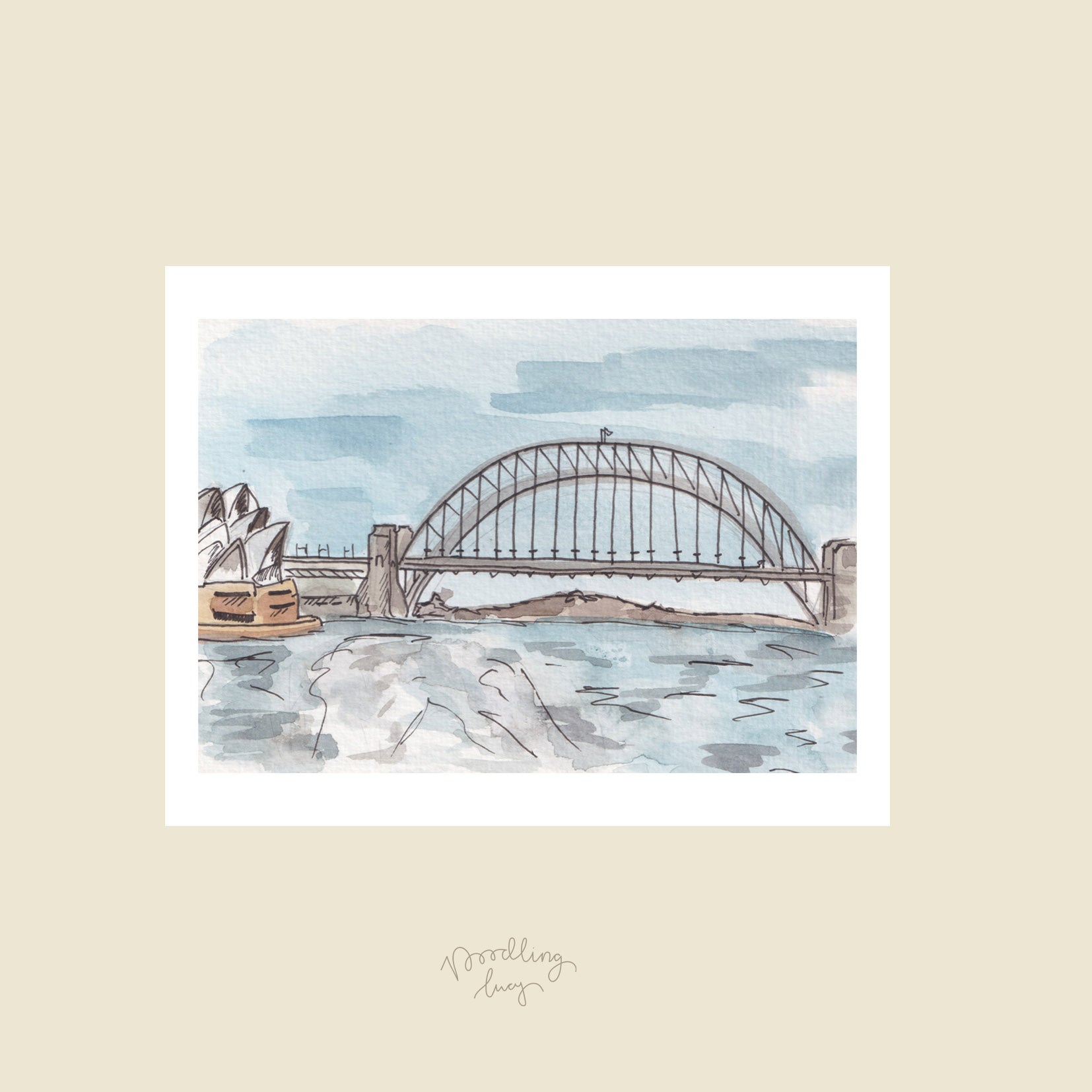 Sydney Harbour A6 Postcard