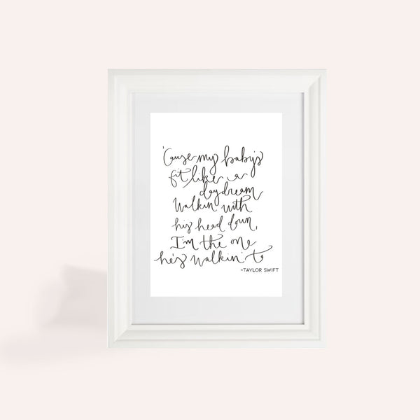 Taylor Call It What You Want A4 Print