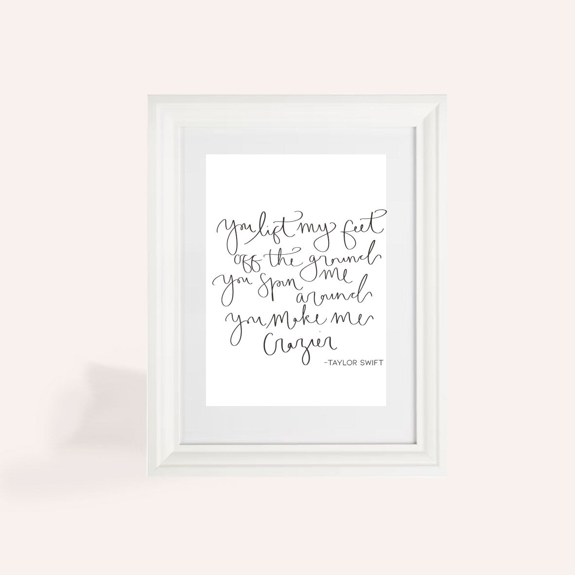 Taylor Swift Crazier A4 Print