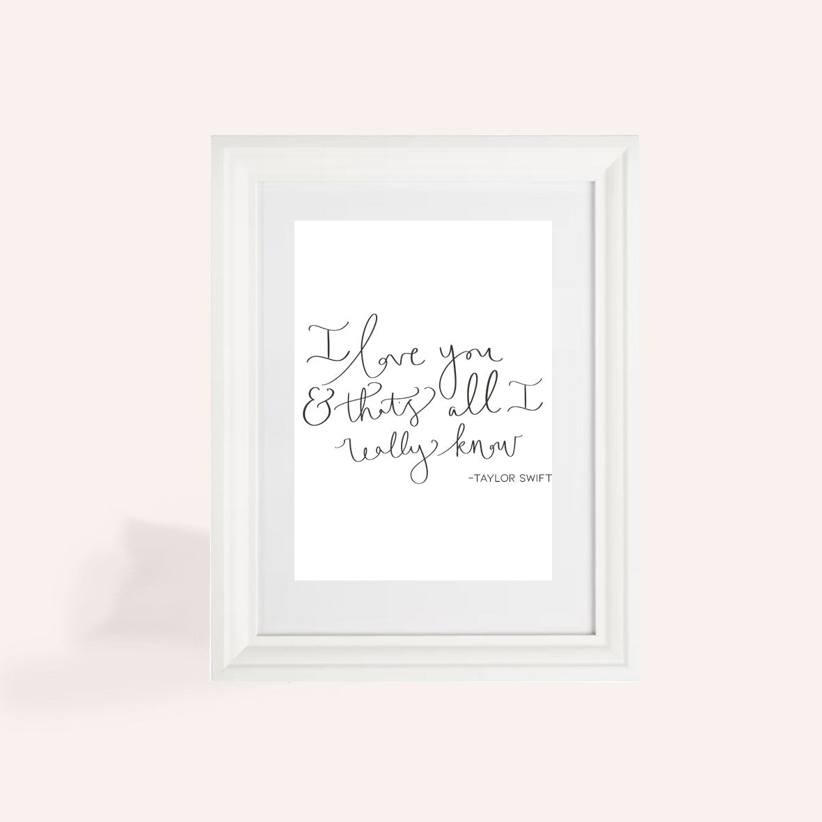 Taylor Love Story A4 Print