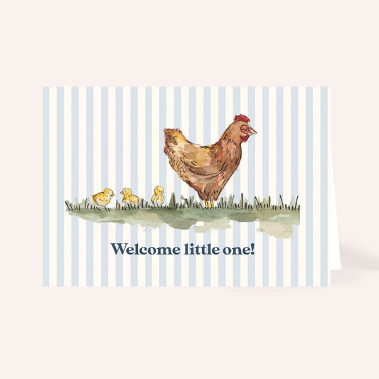 Welcome Little One Chicken Card