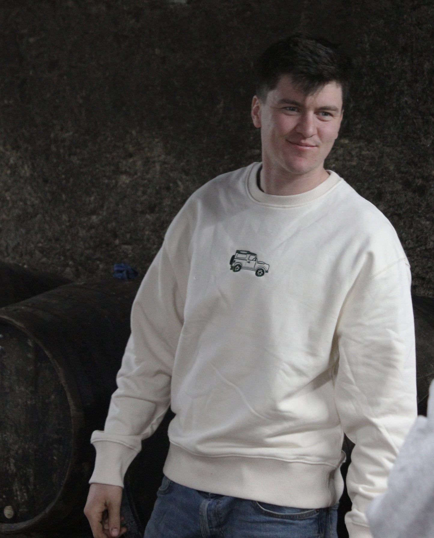 Oatmeal Oversized Defender Jumper (Unisex)