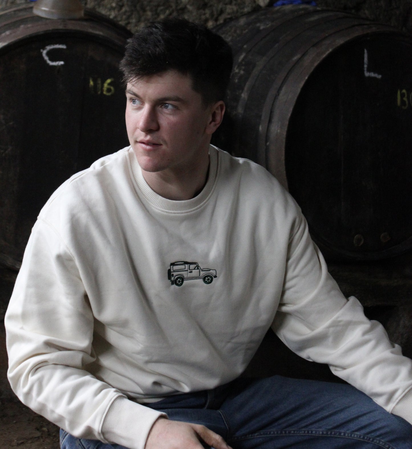 Oatmeal Oversized Defender Jumper (Unisex)