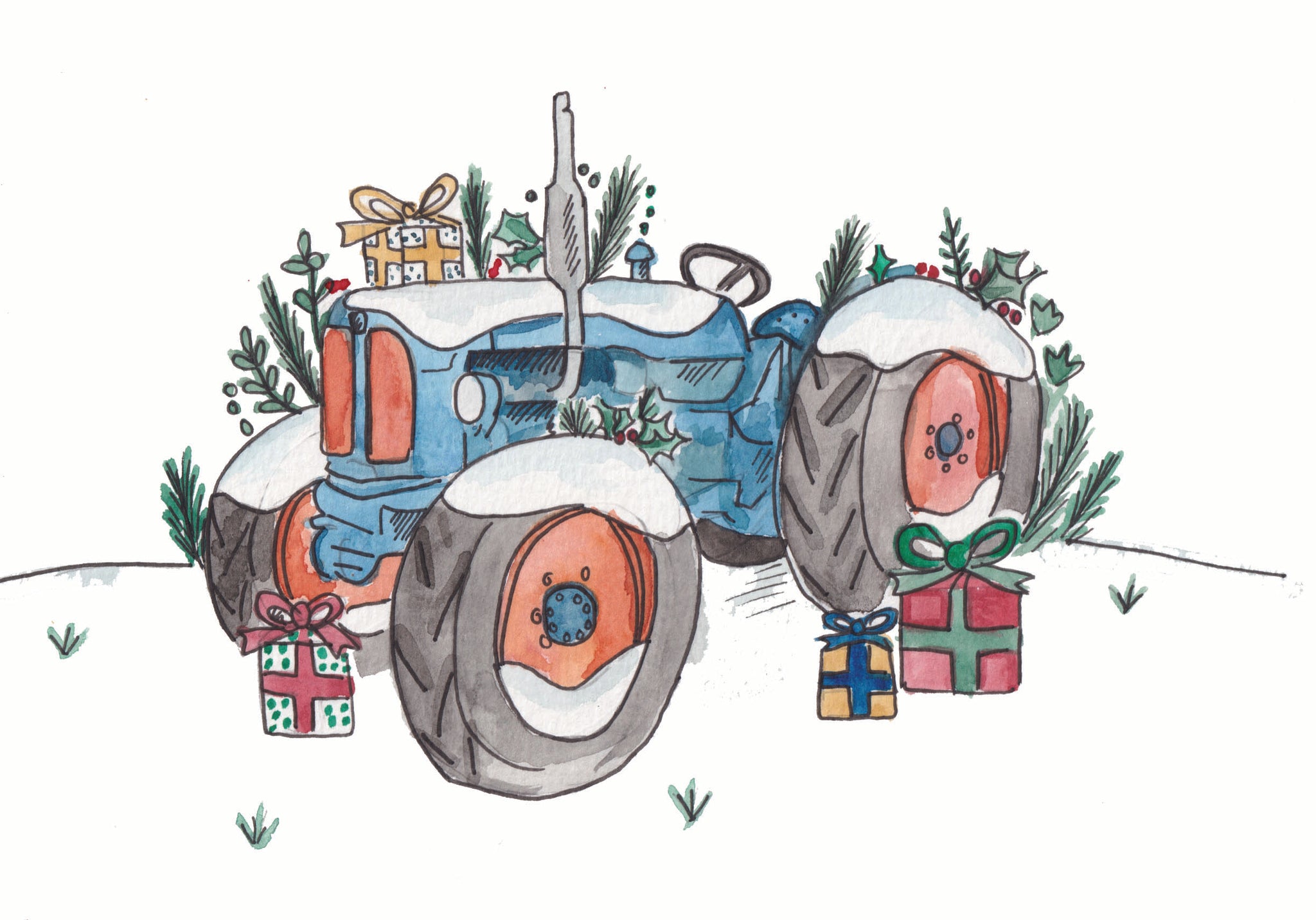 Christmas Fordson Major A5 Original