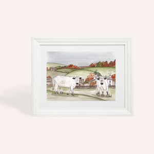 Vaynol Cattle A4 Art Print