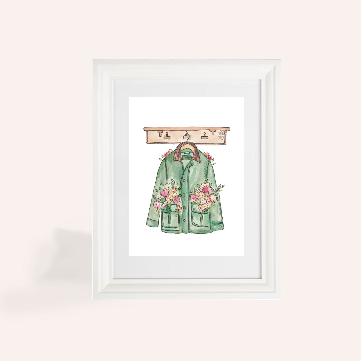 Charity Floral Wax Jacket A4 Print