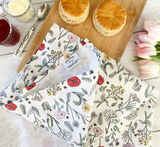 Among The Meadows Pattern Tea Towel