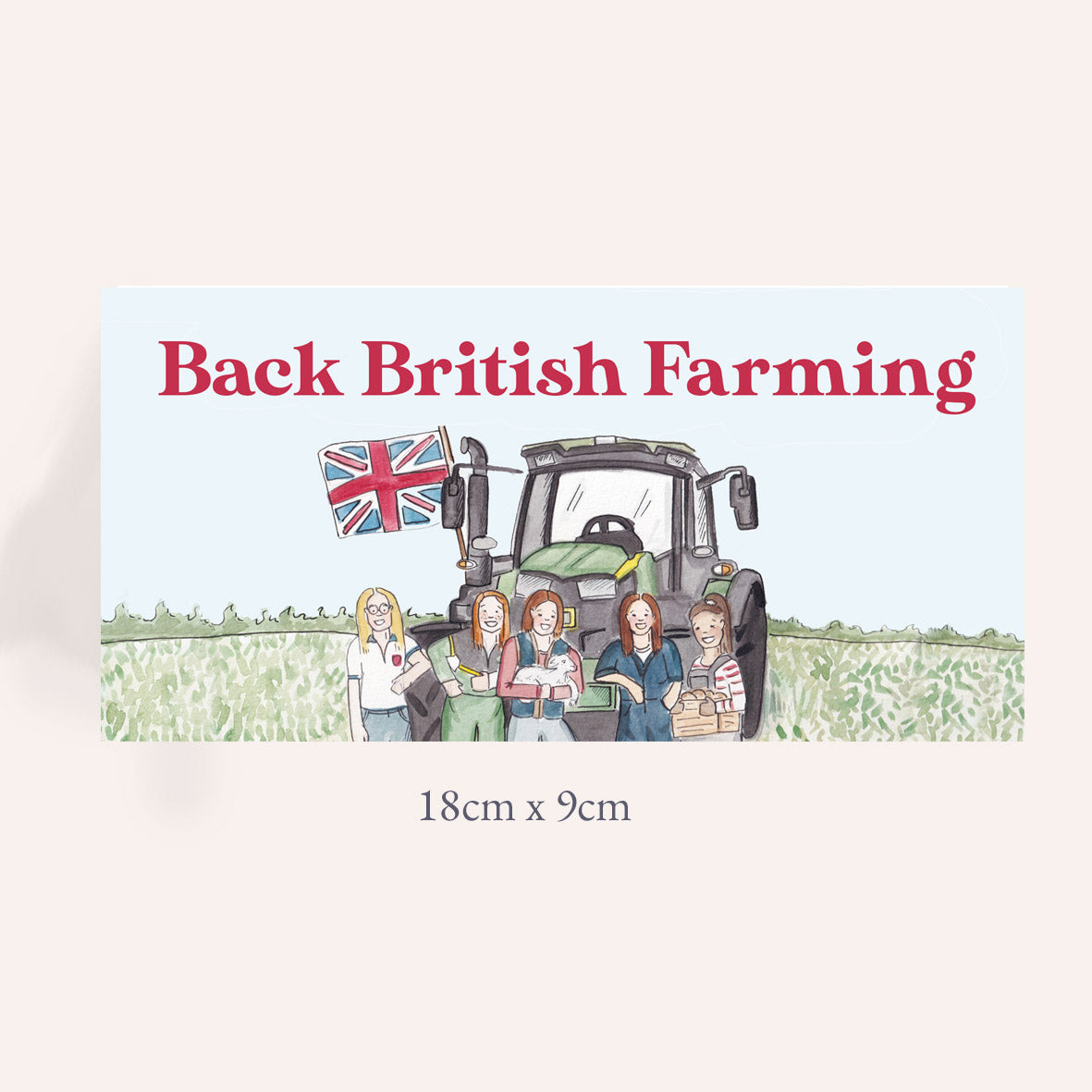 Women In Farming Car Sticker/Cling