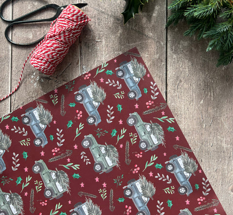 Defender Luxury Christmas Wrapping Paper (Sheet)