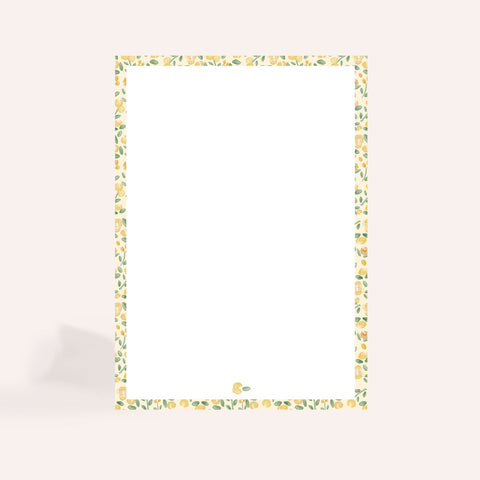 Ditsy Yellow Floral A5 Notepad