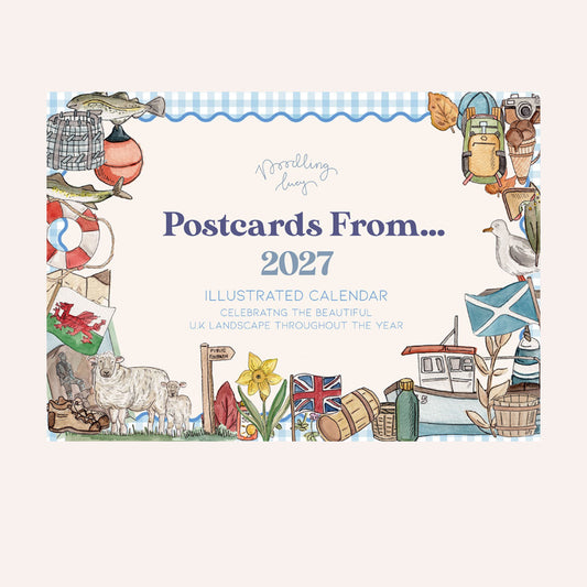 Postcards From...2027 Illustrated Calendar