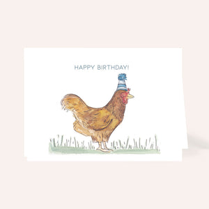 Party Chicken Birthday Card
