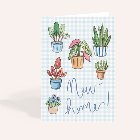 New Home Pot Plant Card