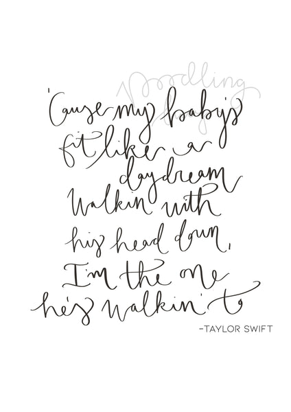 Taylor Call It What You Want A4 Print