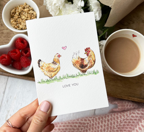 Love You Chicken Card