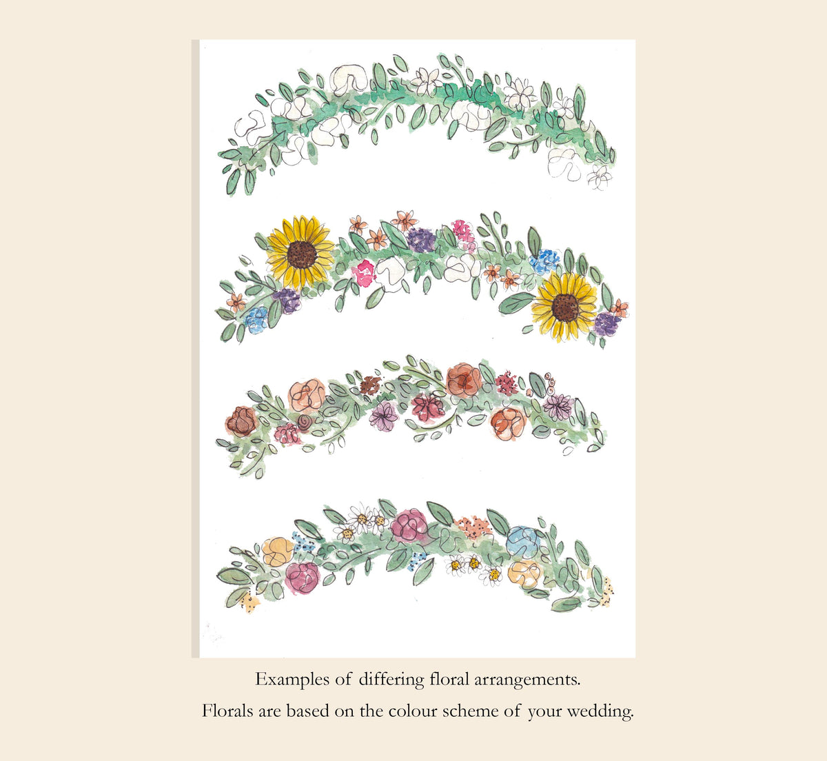 Signature Doodling Lucy Wedding Invitation