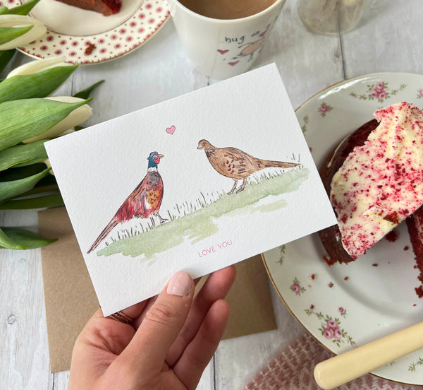 Pheasant Love You Card