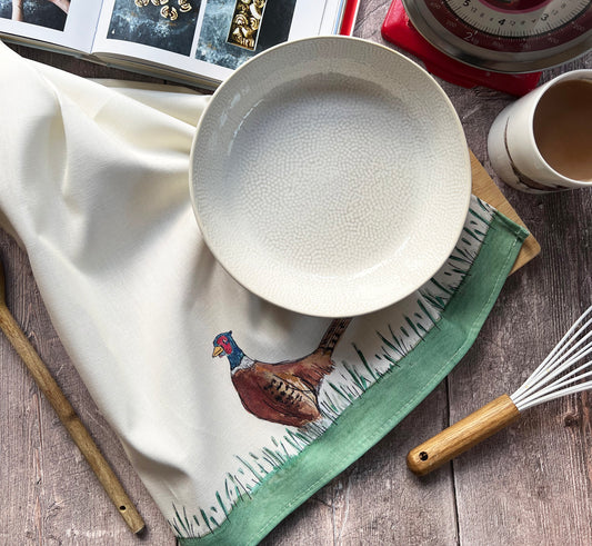 Limited Edition Mr Pheasant Tea Towel