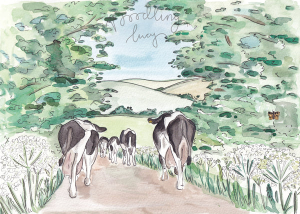Till The Cows Come Home A4 Print