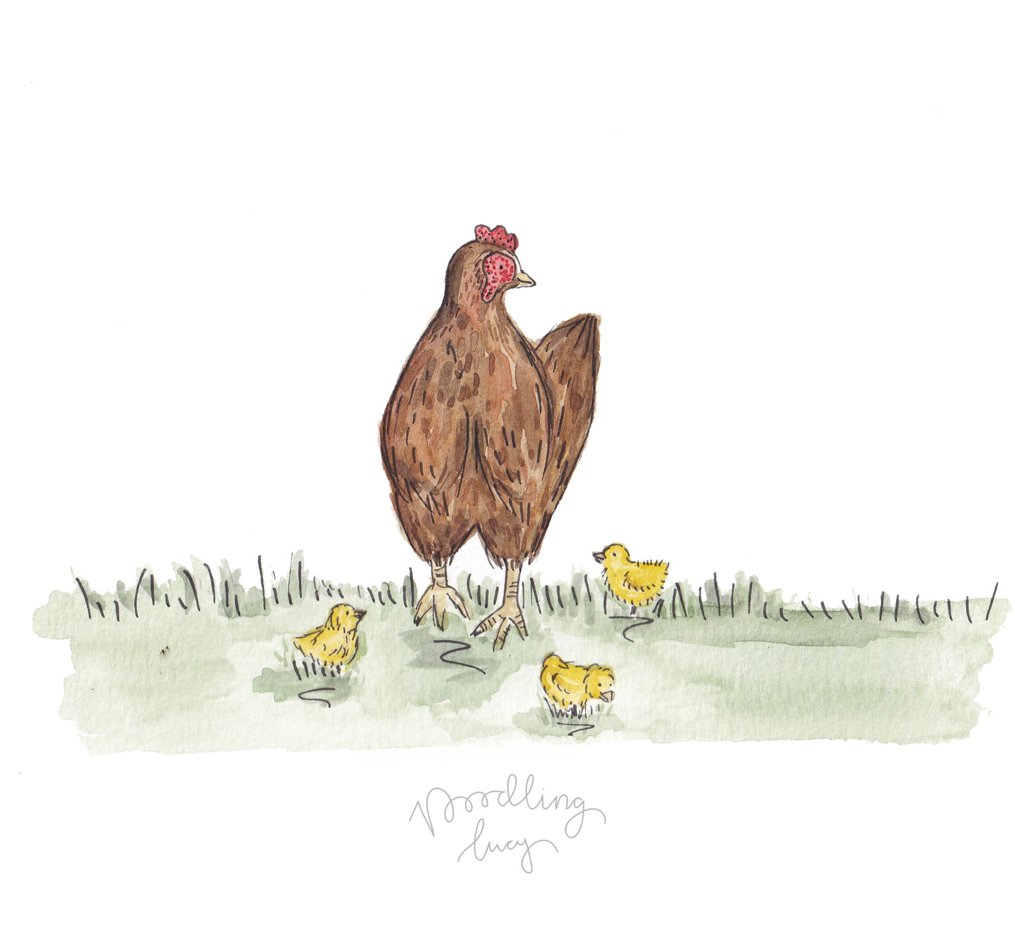 Claudia & Her Chicks: Humphrey, Lily and Charlie
