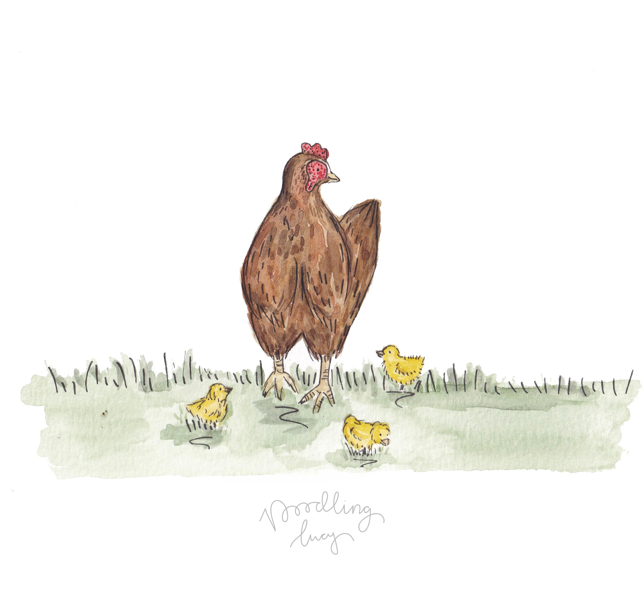 Claudia & Her Chicks: Humphrey, Lily and Charlie